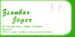 zsombor jeger business card